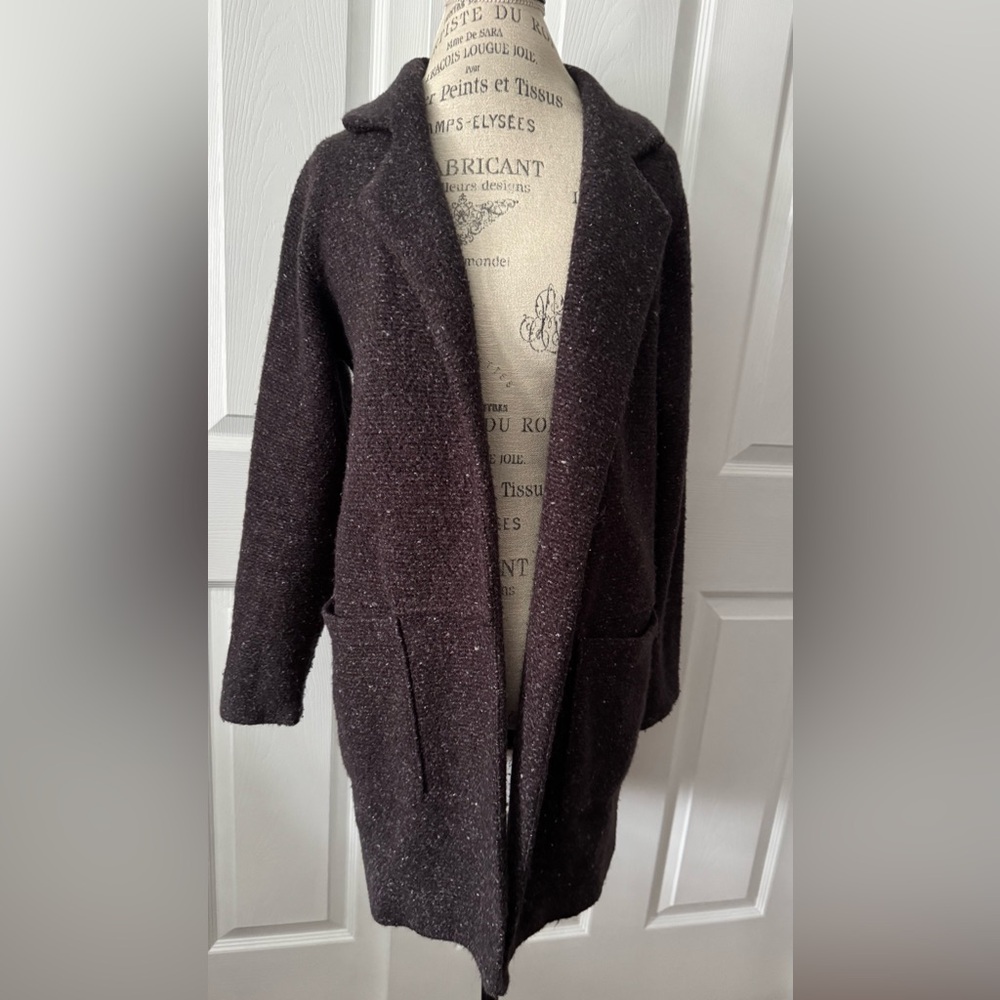 Small A New Day Heather Purple Coat Jacket Cardigan - Picture 8 of 16